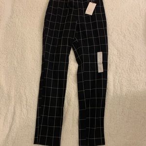 Black and white checkered pants